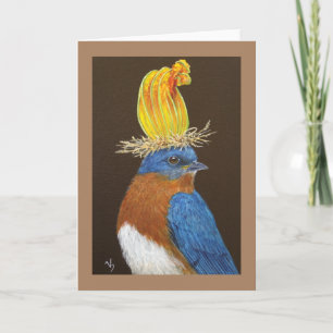 Josiah the bluebird greeting card
