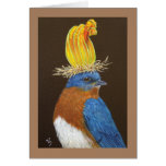 Josiah the bluebird greeting card