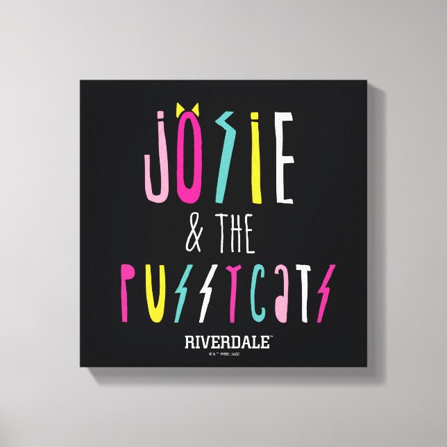 Josie and the Pussycats Band Logo Canvas Print (Front)