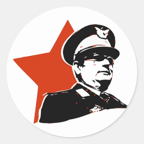 Josip Broz Tito Jugoslavija Classic Round Sticker