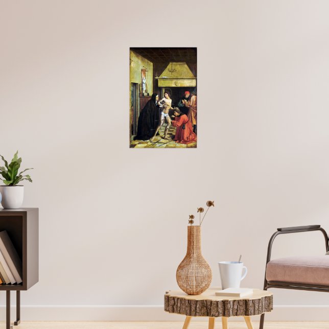 Josse Lieferinxe Saint Sebastian Cured by Irene Poster | Zazzle