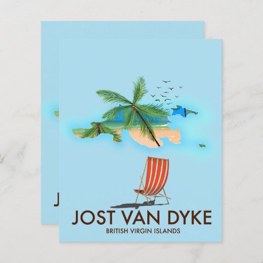 jost van dyke British Virgin Islands. (Front/Back)