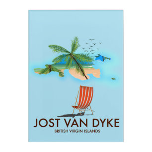 jost van dyke British Virgin Islands. Acrylic Print