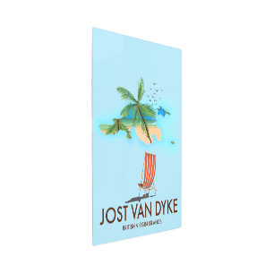 jost van dyke British Virgin Islands. Metal Print