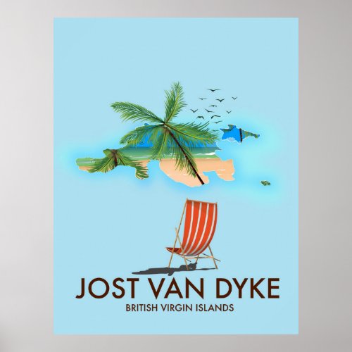 jost van dyke British Virgin Islands Poster