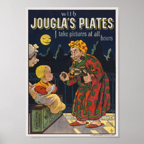 Jouglas plates Vintage Poster 1896