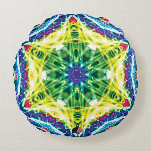 Joules Kaleidoscope  Round Pillow (Front)