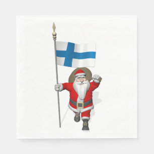 Joulupukki Visiting Finland Paper Napkins
