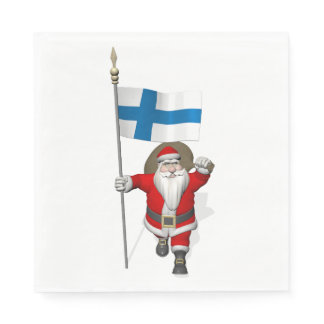 Joulupukki Visiting Finland Paper Napkins