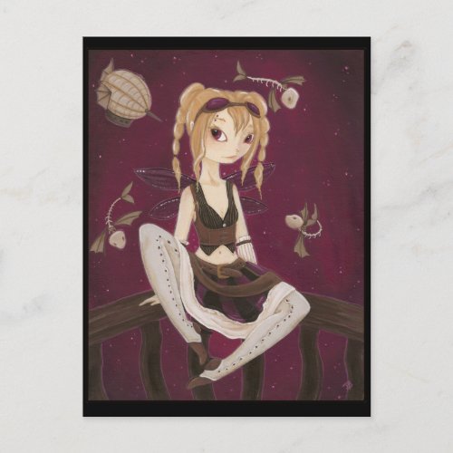 Jouney - Steam punk Fairy  Post Card