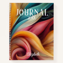 JOURNAL -Colorful Swirls Abstract