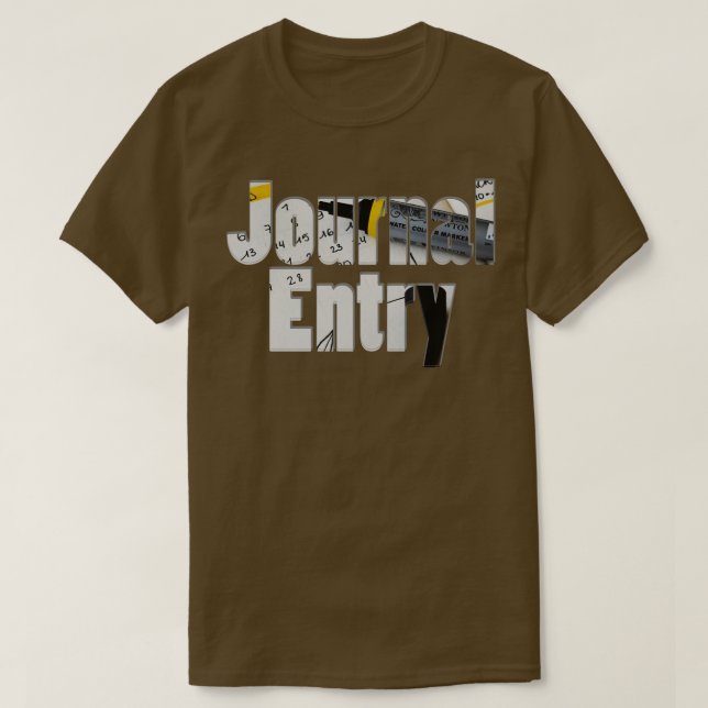 Journal Entry T-Shirt (Design Front)