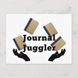 Journal Juggler Postcard