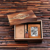 Journal, Keychain Set with Engraved Picture Frame (Front)