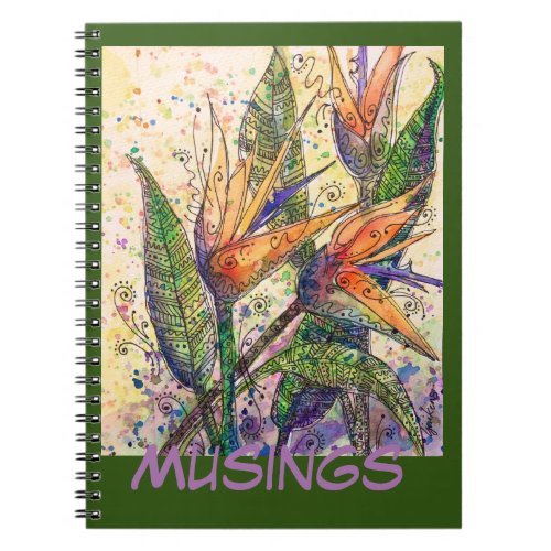 JournalNotebook Birds of Paradise Musings Notebook