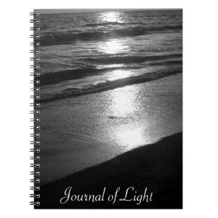 Journal of Light BW Ocean Sunset