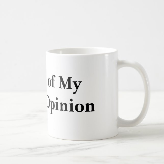 Journal of My Current Opinion Coffee Mug (Right)