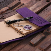 Journal, Pen & Keychain Gift Set - Purple (Inside)