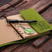 Journal, Pen & Keychain Gift Set - Tropical Green (Inside)