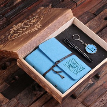 Journal  Pen & Keychain Gift Set - Turquoise by tealsprairie at Zazzle