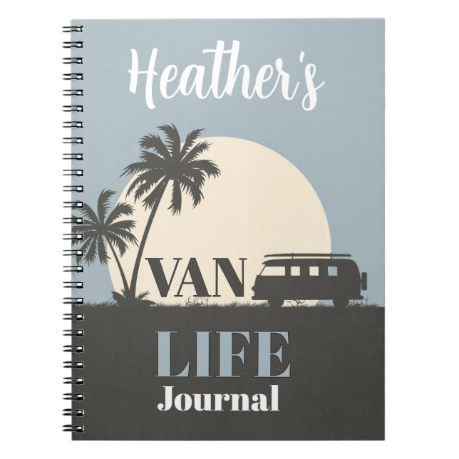 JOURNAL! 🚐 Personalized Van Life Notebook (Front)