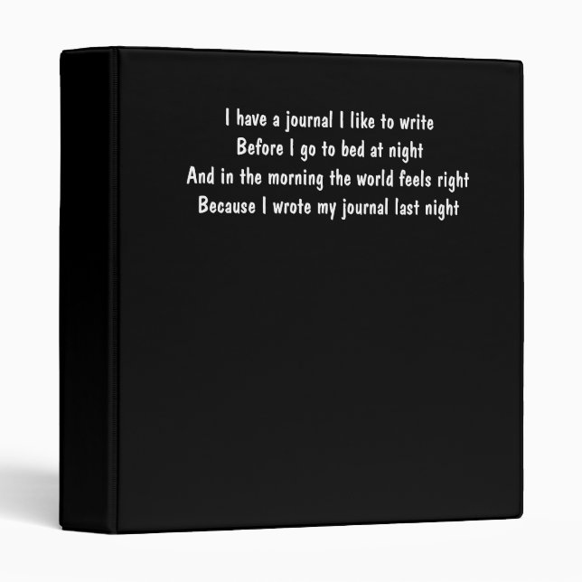 Journal Poem Binder (Front/Spine)