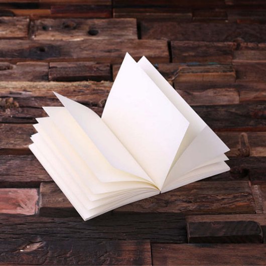 Journal Set: Pen, Blue Keychain & Bound Notepad (Inside)