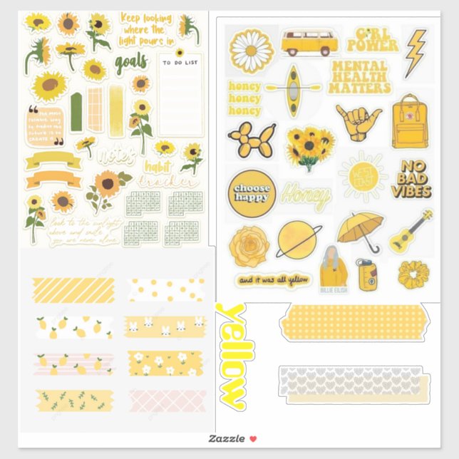 journal stickers (Sheet)