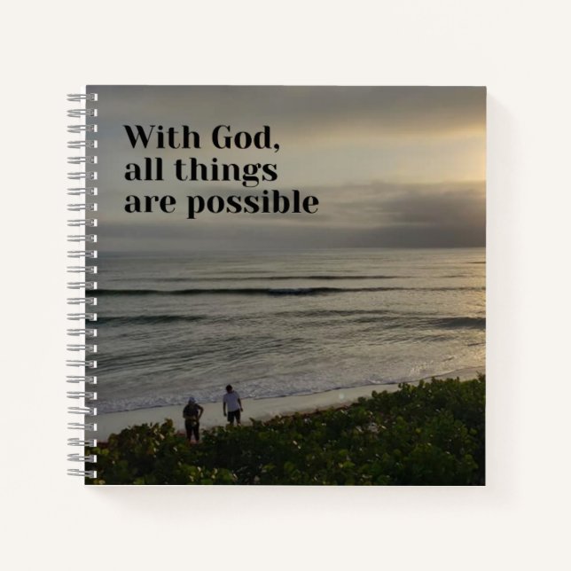 Journal - With God All Things Are Possible (Front)