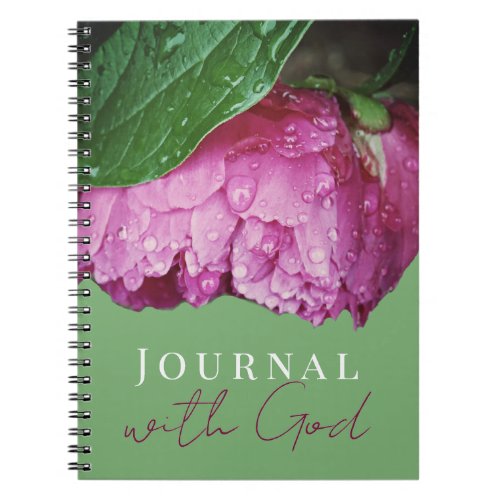 Journal With God Pretty Pink Peony