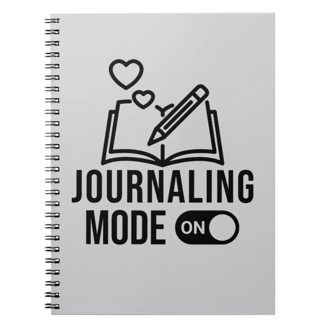 Journaling Mode On Bullet Journal Diary Writing (Front)