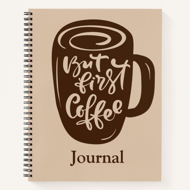Journaling With Coffee Notebook (Front)