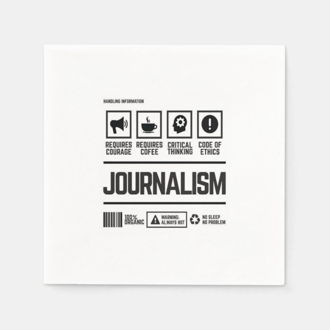 journalism napkins (Front)
