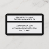 JOURNALIST 4dots Business Card (Back)