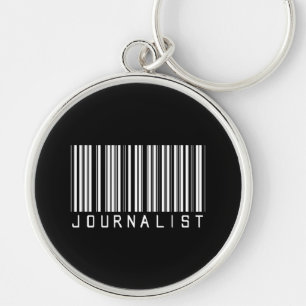 Journalist Bar Code Keychain