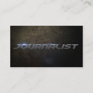 Journalist business card