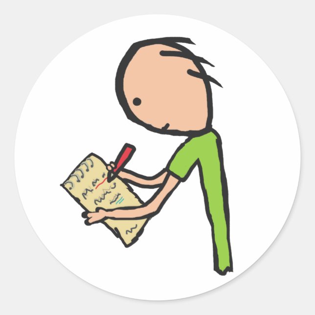 Journalist Classic Round Sticker (Front)