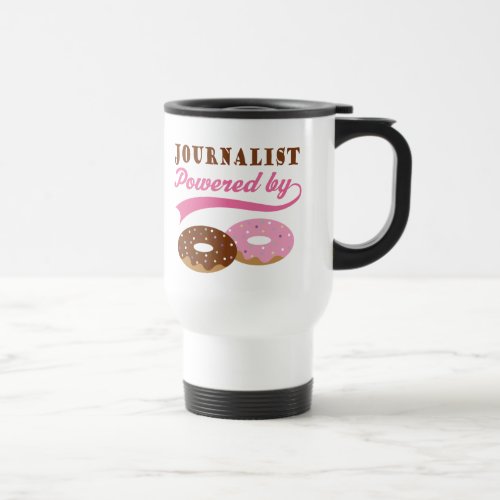 Journalist Gift Donuts Travel Mug