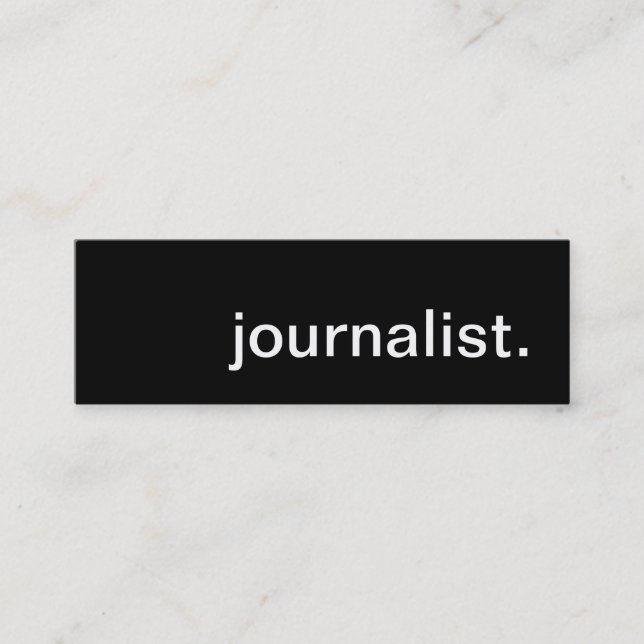 journalist. mini business card (Front)