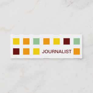 JOURNALIST (mod squares) Mini Business Card