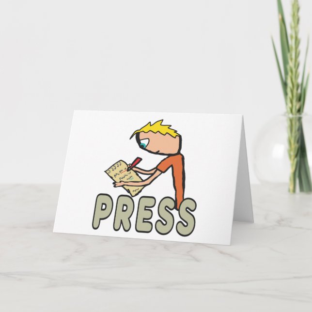 Journalist Press Reporter Card (Front)