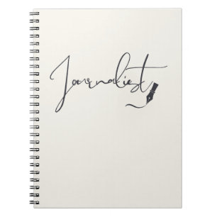Journalist Script Notebook – Minimalist Writer Pen