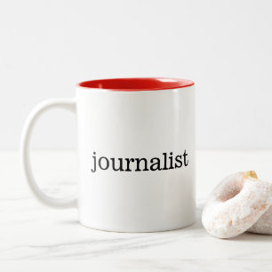 journalist Two-Tone coffee mug