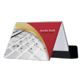 Journalist | Writer | Blogger |Reporter Desk Business Card Holder (Angled Back)