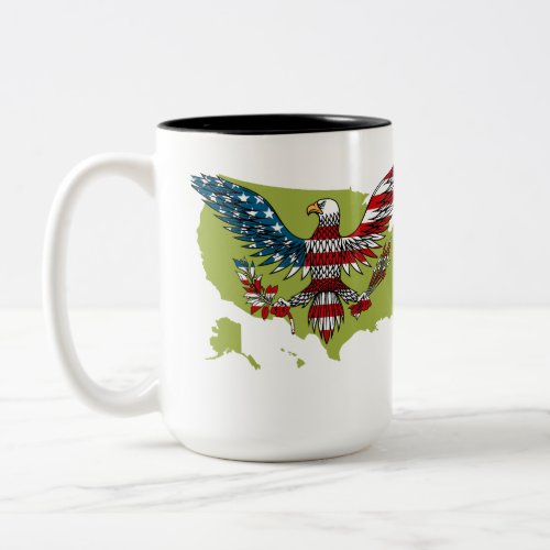 	Journe du drapeau Two_Tone Coffee Mug