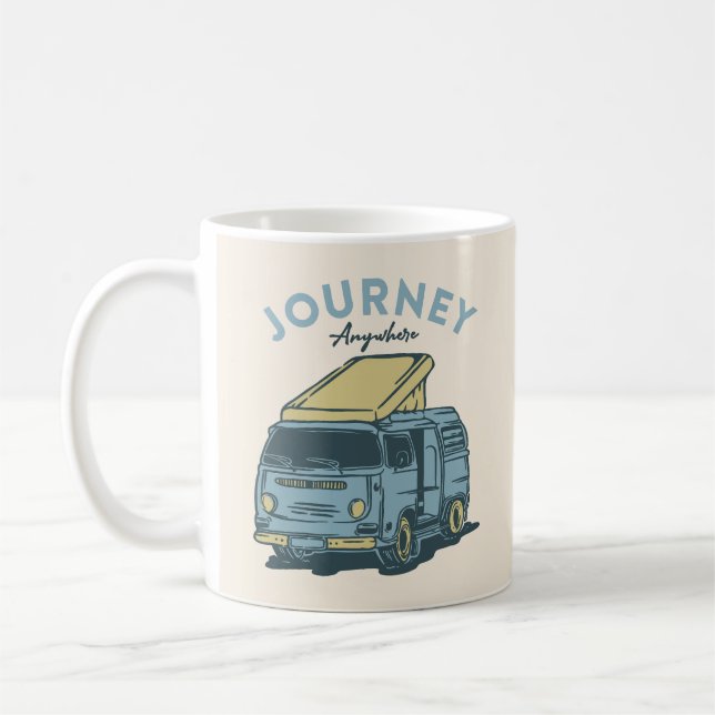 Journey Anywhere Coffee Mug (Left)