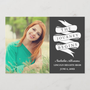 Journey Custom Color Graduation Party Invitation