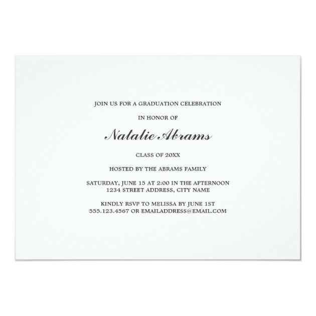Journey | Custom Color Graduation Party Invitation