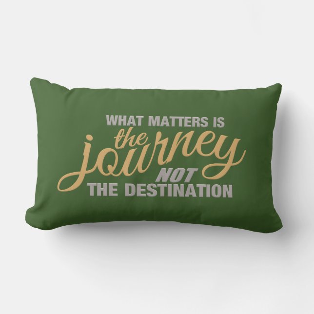 JOURNEY custom throw pillow (Front)