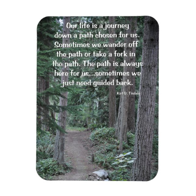 Journey Down The Path Magnet (Vertical)